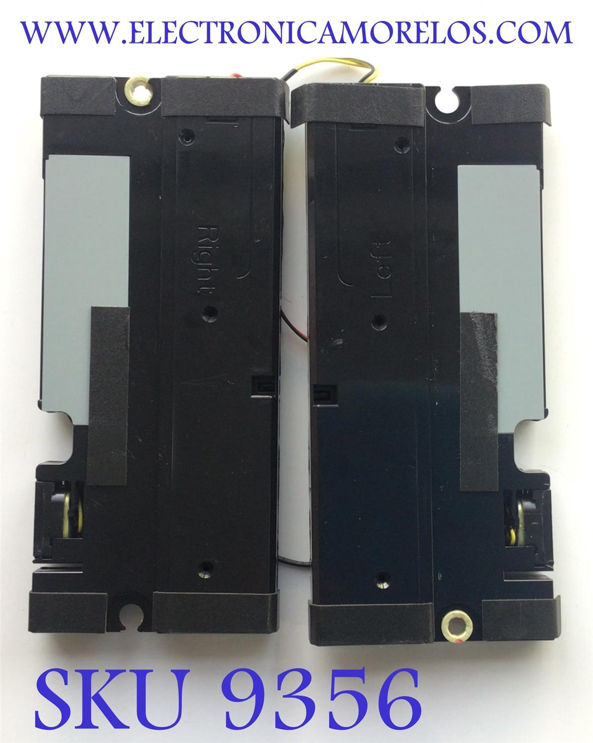 KIT DE BOCINAS PARA TV SAMSUNG (2 PZ) / NUMERO DE PARTE BN96-16796A / 6Ω 10W / K31E12SJ24 / MODELO UN40D6000SFXZA H302	